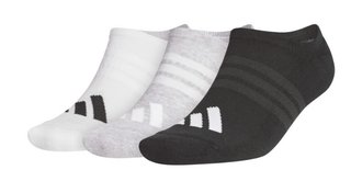 Adidas Performance No Show calzini uomo (3 paia), bianco/grigio/nero