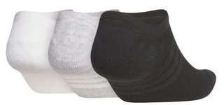 Adidas Performance No Show calzini uomo (3 paia), bianco/grigio/nero