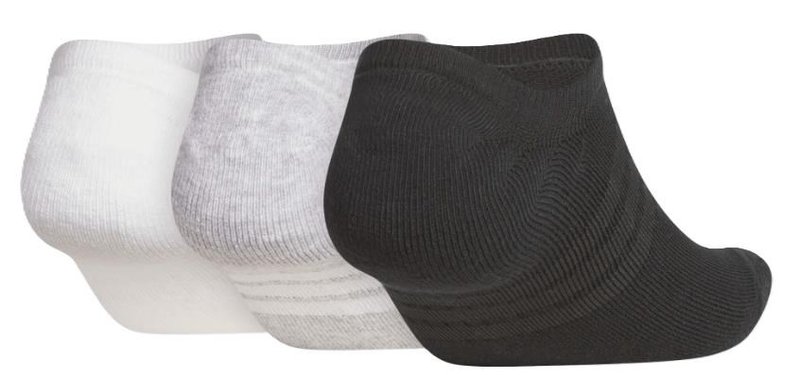 Adidas Performance No Show calzini uomo (3 paia), bianco/grigio/nero