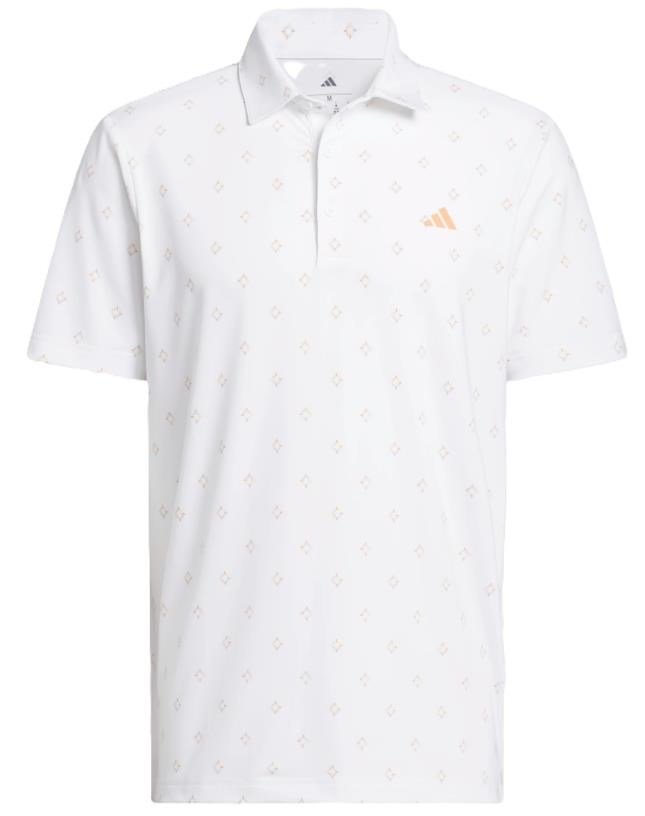 Adidas Ultimate365 Essence Print polo da uomo, bianco