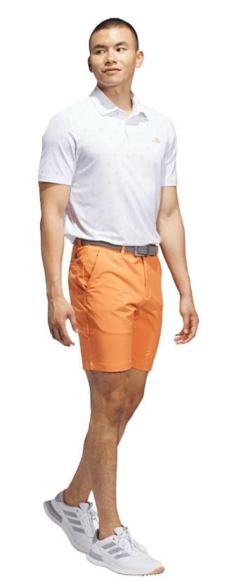 Adidas Ultimate365 Essence Print polo da uomo, bianco