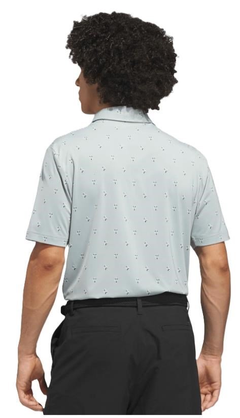 Adidas Ultimate365 Essence Print polo da uomo, wonder sage
