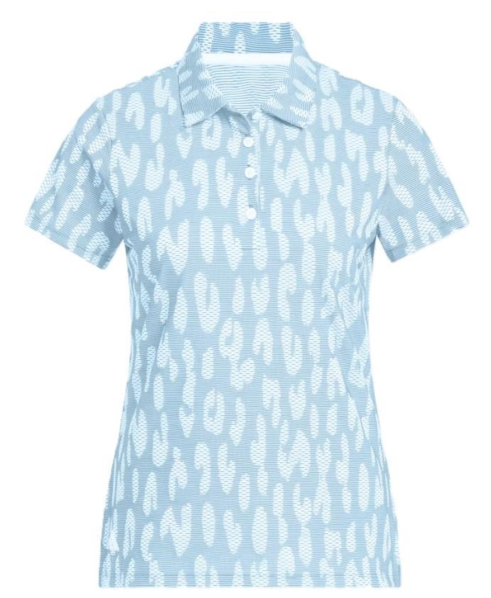 Adidas Ultimate365 Jacquard polo da donna, blu/bianco
