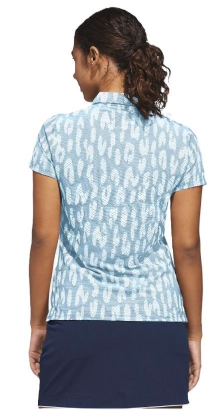 Adidas Ultimate365 Jacquard polo da donna, blu/bianco