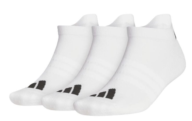 Adidas calzini unisex alla caviglia (3 paia), bianchi