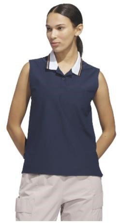 Adidas Beyond The Course Twistknit polo da donna, navy/dusky orange