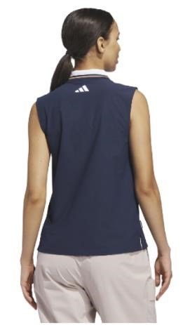 Adidas Beyond The Course Twistknit polo da donna, navy/dusky orange