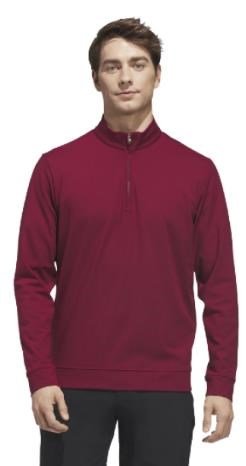 Adidas Ultimate365 Classic Quarter-Zip felpa da uomo, bordeaux