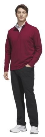Adidas Ultimate365 Classic Quarter-Zip felpa da uomo, bordeaux