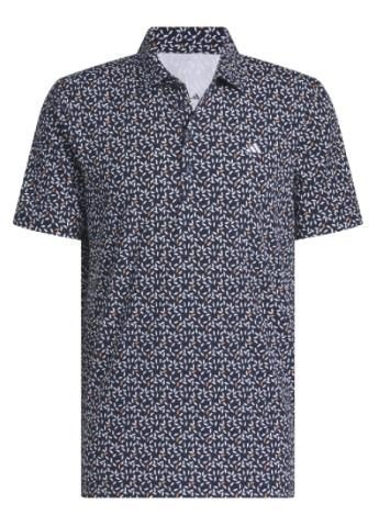 Adidas Ultimate+ Print polo da uomo, navy/white