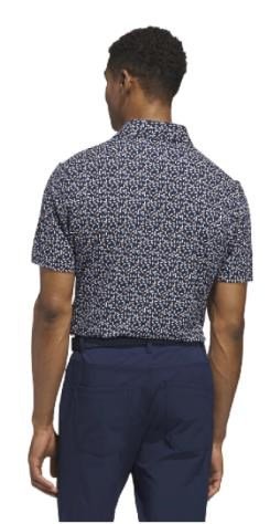 Adidas Ultimate+ Print polo da uomo, navy/white