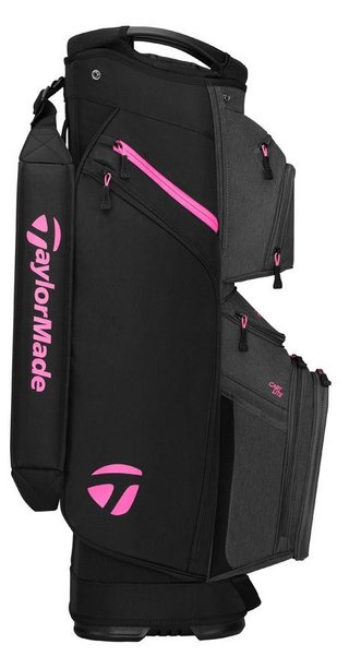TaylorMade Cart Lite cart bag, nero/grigio/rosa neon