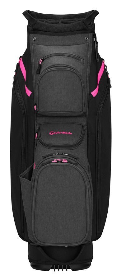 TaylorMade Cart Lite cart bag, nero/grigio/rosa neon