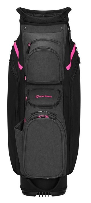 TaylorMade Cart Lite cart bag, nero/grigio/rosa neon