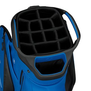 TaylorMade Deluxe cart bag, nero/blu