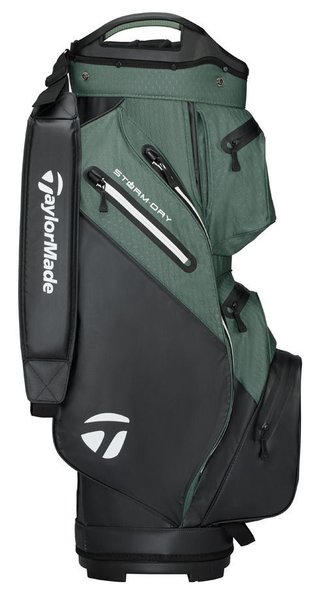 TaylorMade Storm Dry cart bag, nero/dark sage