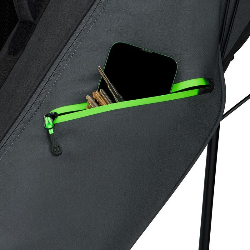 TaylorMade FlexTech Carry stand bag, grigio/nero/verde neon