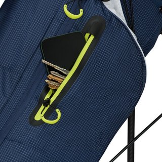 TaylorMade FlexTech Super Lite stand bag, navy/white/neon lime