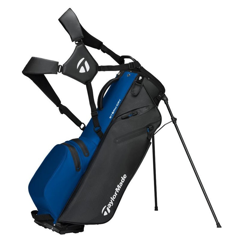 TaylorMade Storm-Dry Waterproof stand bag, nero/blu