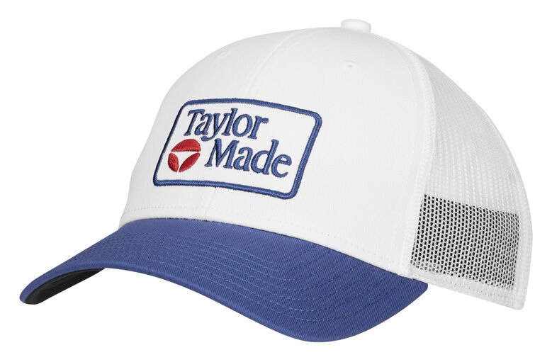 TaylorMade Radar Legacy Trucker cappellino da uomo, bianco/blu navy