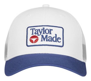 TaylorMade Radar Legacy Trucker cappellino da uomo, bianco/blu navy
