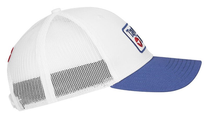 TaylorMade Radar Legacy Trucker cappellino da uomo, bianco/blu navy