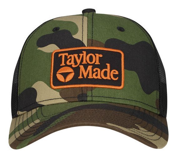 TaylorMade Radar Legacy Trucker cappellino da uomo, verde camo/nero