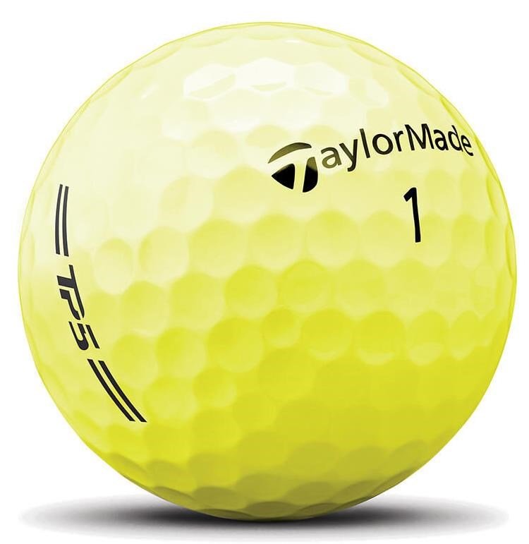 TaylorMade TP5 palline da golf 2026, gialle