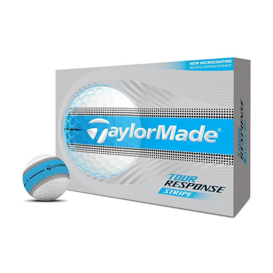 TaylorMade Tour Response Stripe palline da golf, blu