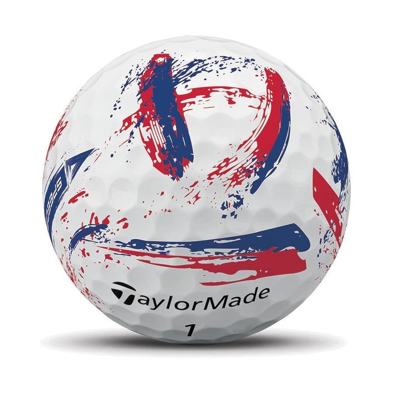 TaylorMade SpeedSoft Ink palline da golf, blu/rosse