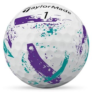 TaylorMade SpeedSoft Ink palline da golf, viola/teal
