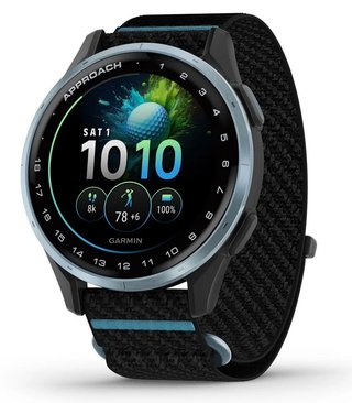 Garmin Approach J1 orologio GPS junior, nero/azzurro alluminio