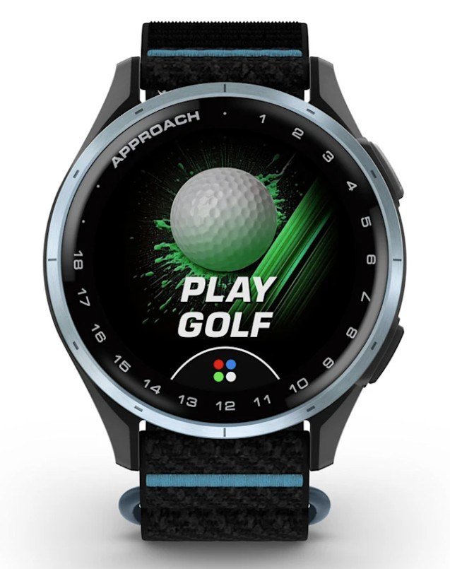 Garmin Approach J1 orologio GPS junior, nero/azzurro alluminio