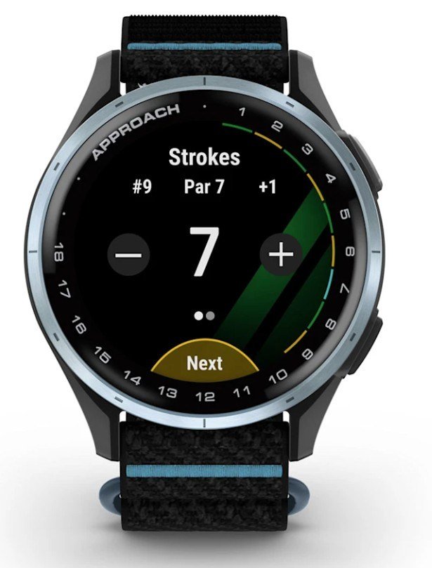 Garmin Approach J1 orologio GPS junior, nero/azzurro alluminio