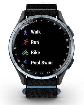 Garmin Approach J1 orologio GPS junior, nero/azzurro alluminio