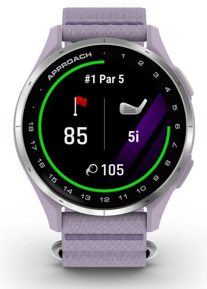 Garmin Approach J1 orologio GPS junior, lilla/alluminio argento