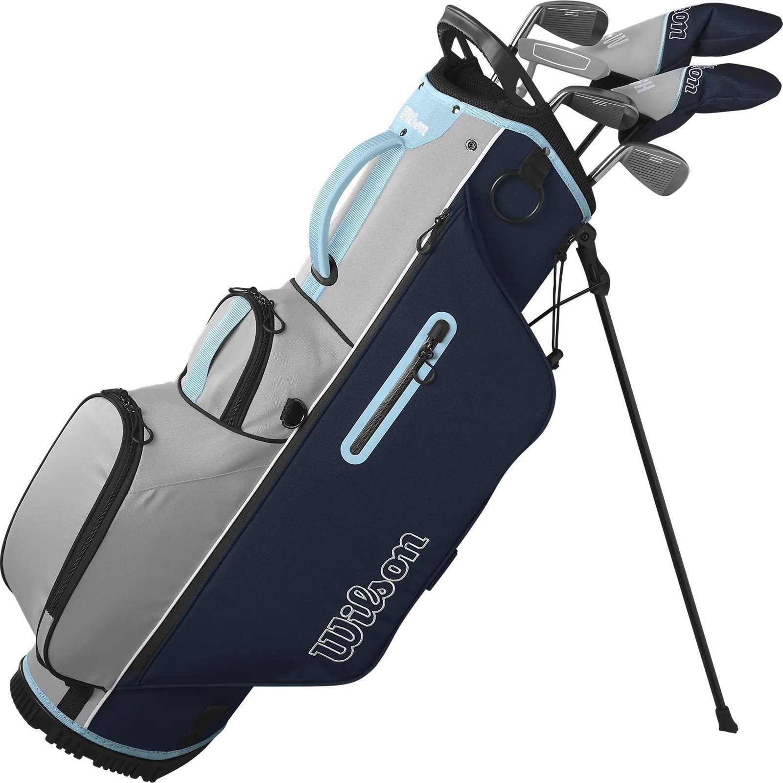 Wilson Ultra HL set di golf da donna, mazza 5 in legno, ibrido 5, ferri 7/9/SW, wedge SW+, putter e borsa stand