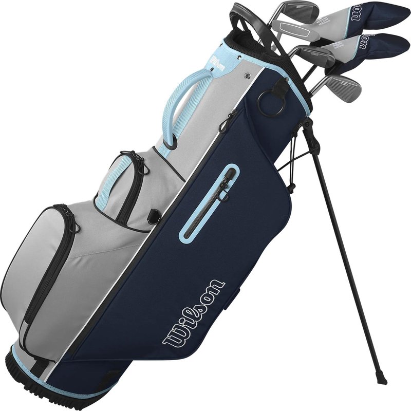 Wilson Ultra HL set di golf da donna, mazza 5 in legno, ibrido 5, ferri 7/9/SW, wedge SW+, putter e borsa stand