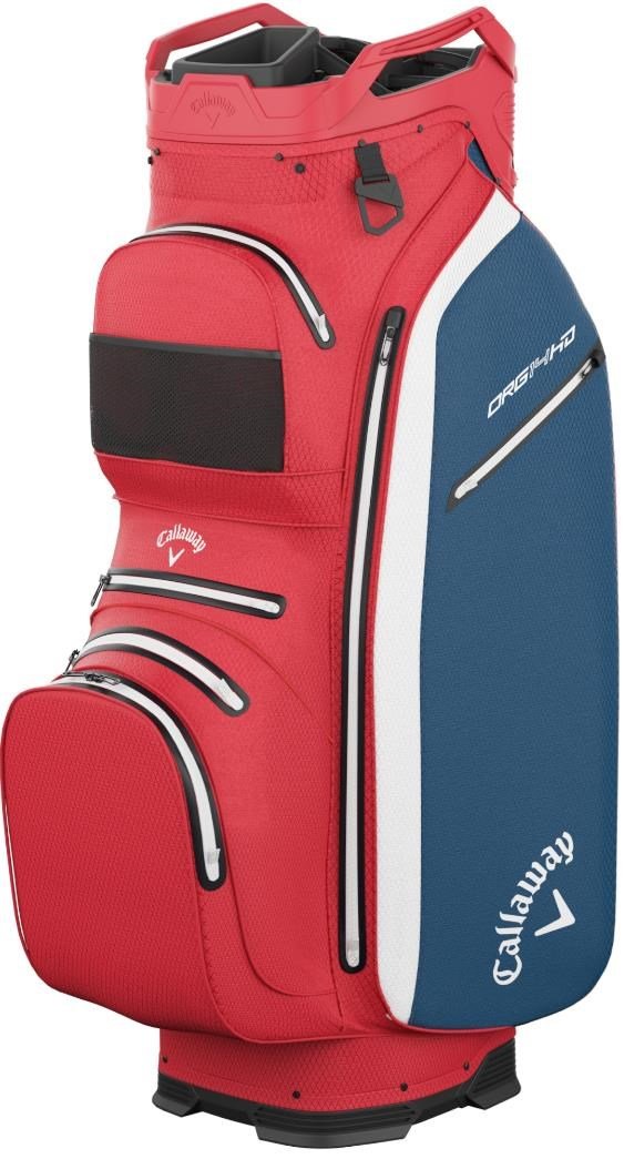 Callaway ORG 14 HD cart bag, rosso/bianco/blu navy