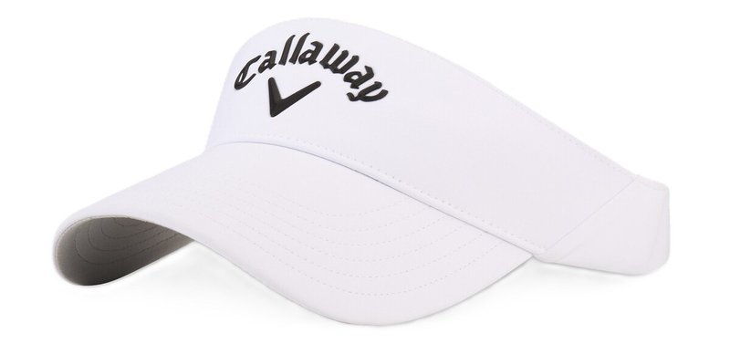 Callaway Liquid Metal visiera da uomo, bianco/nero