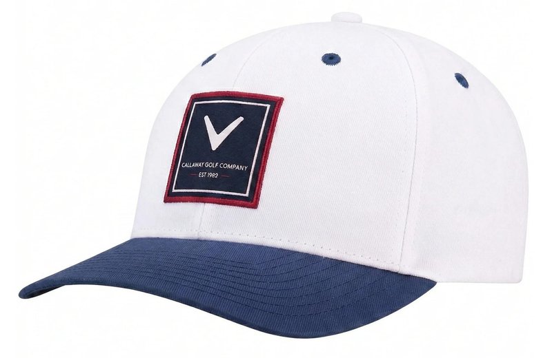 Callaway Rutherford FLEXFIT® Snapback cappellino da uomo, bianco/navy