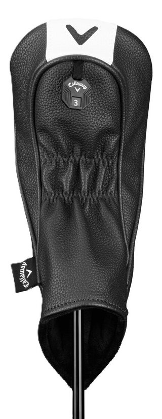 Callaway Premium Fairway Wood headcover, nero/bianco