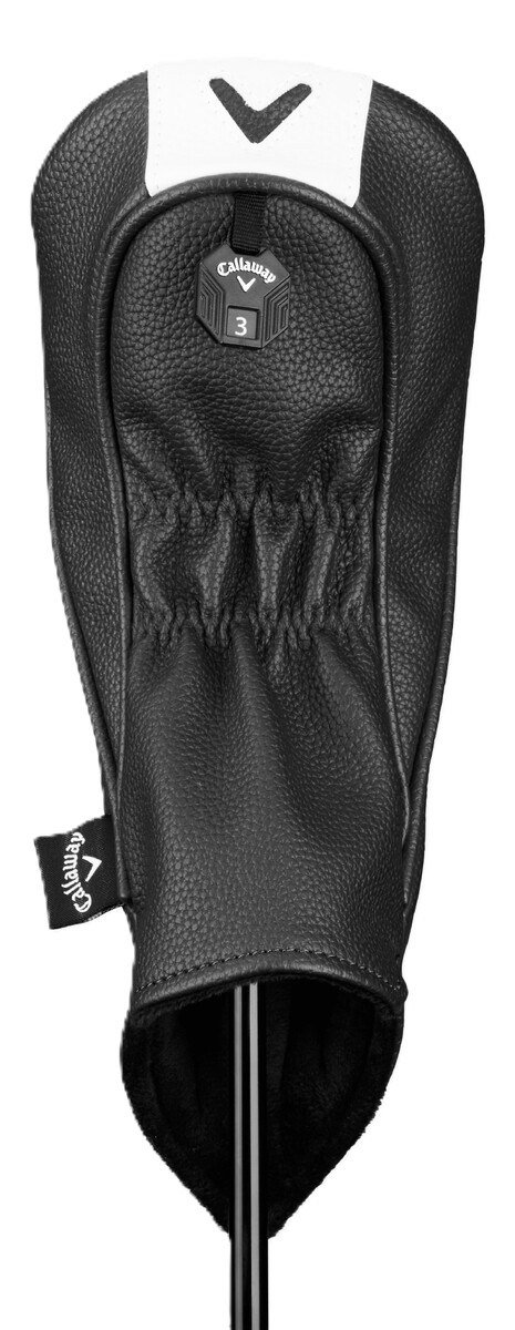Callaway Premium Fairway Wood headcover, nero/bianco
