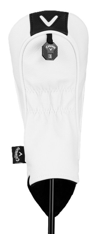 Callaway Premium Fairway Wood headcover, bianco/nero