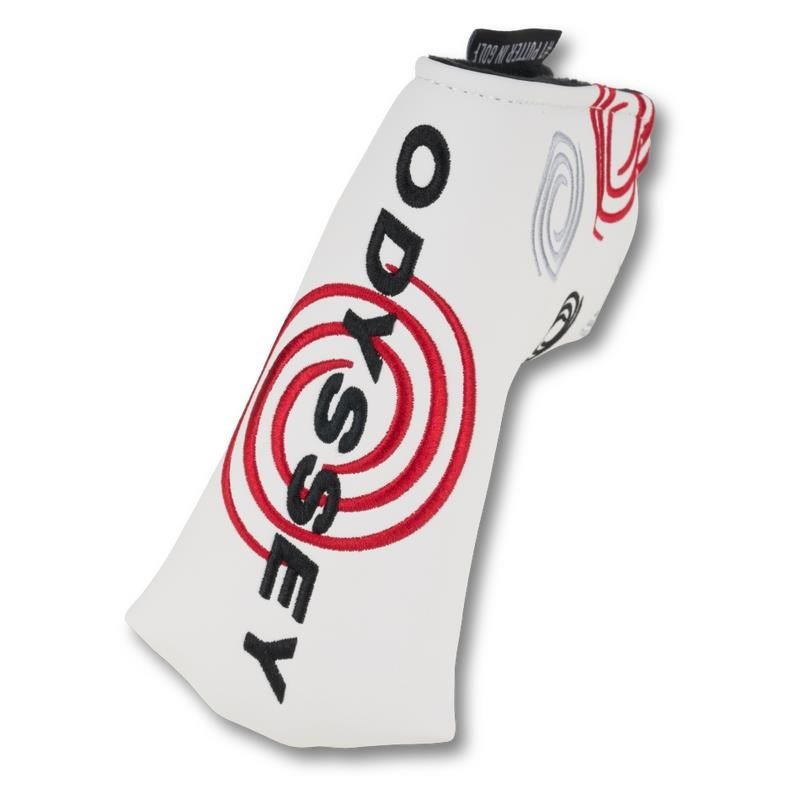 Odyssey Tour Swirl Blade putter headcover, bianco