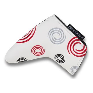 Odyssey Tour Swirl Blade putter headcover, bianco