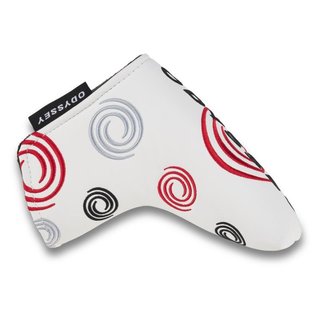 Odyssey Tour Swirl Blade putter headcover, bianco