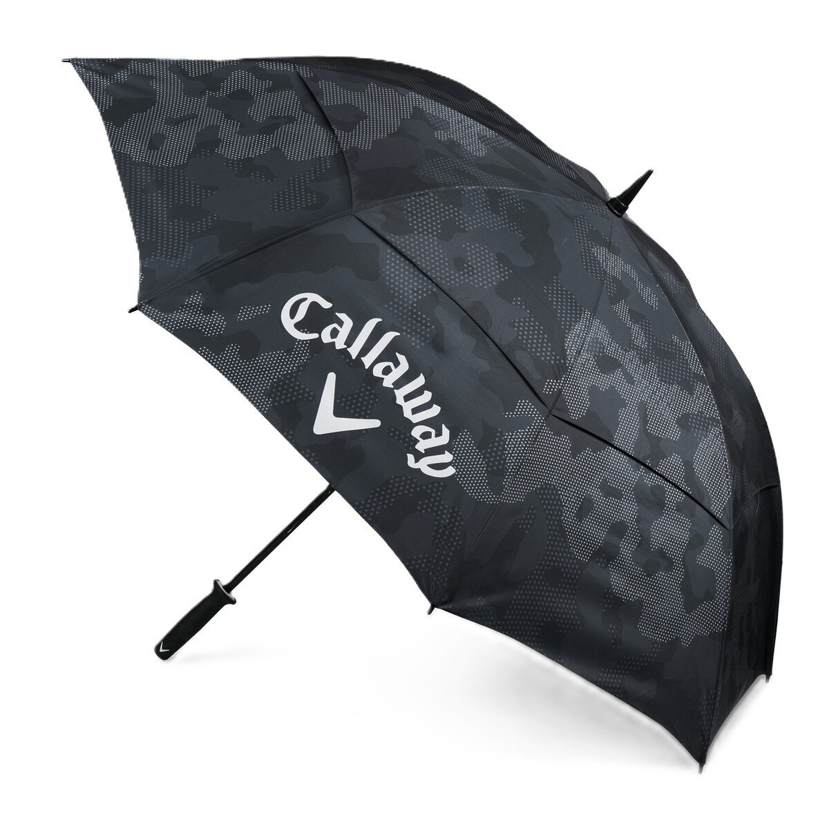 Callaway Double Canopy 64" Shield ombrello, nero/grigio