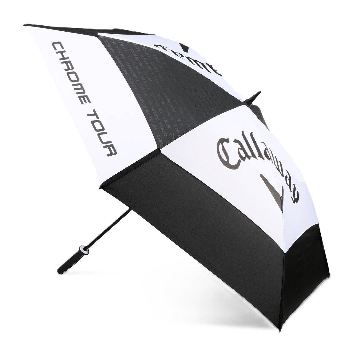 Callaway Tour Authentic Double Canopy Ombrello da Golf 68", nero/bianco