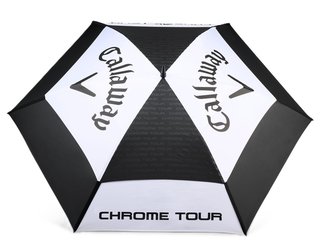 Callaway Tour Authentic Double Canopy Ombrello da Golf 68", nero/bianco